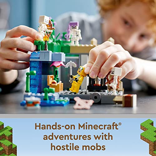 LEGO Minecraft The Skeleton Dungeon Set, 21189 Construction Toy for Kids with Caves, Mobs and Figures with Crossbow Accessories - Image 5