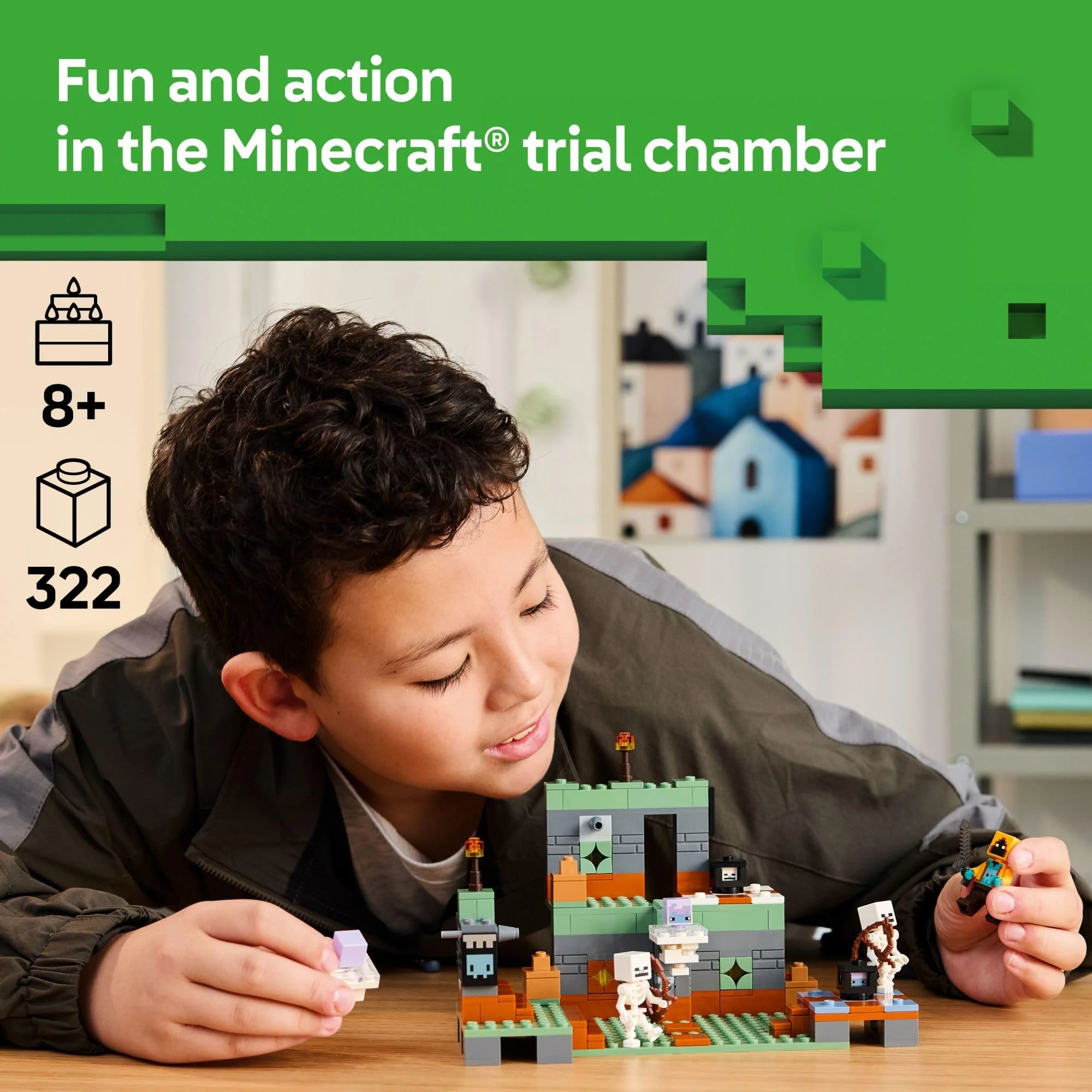 LEGO Minecraft The Trial Chamber Building Toy - Gamer Playset for Kids, Girls and Boys, Ages 8+ - Includes Shadow Hoodie Minifigure for Pretend Play - Image 6