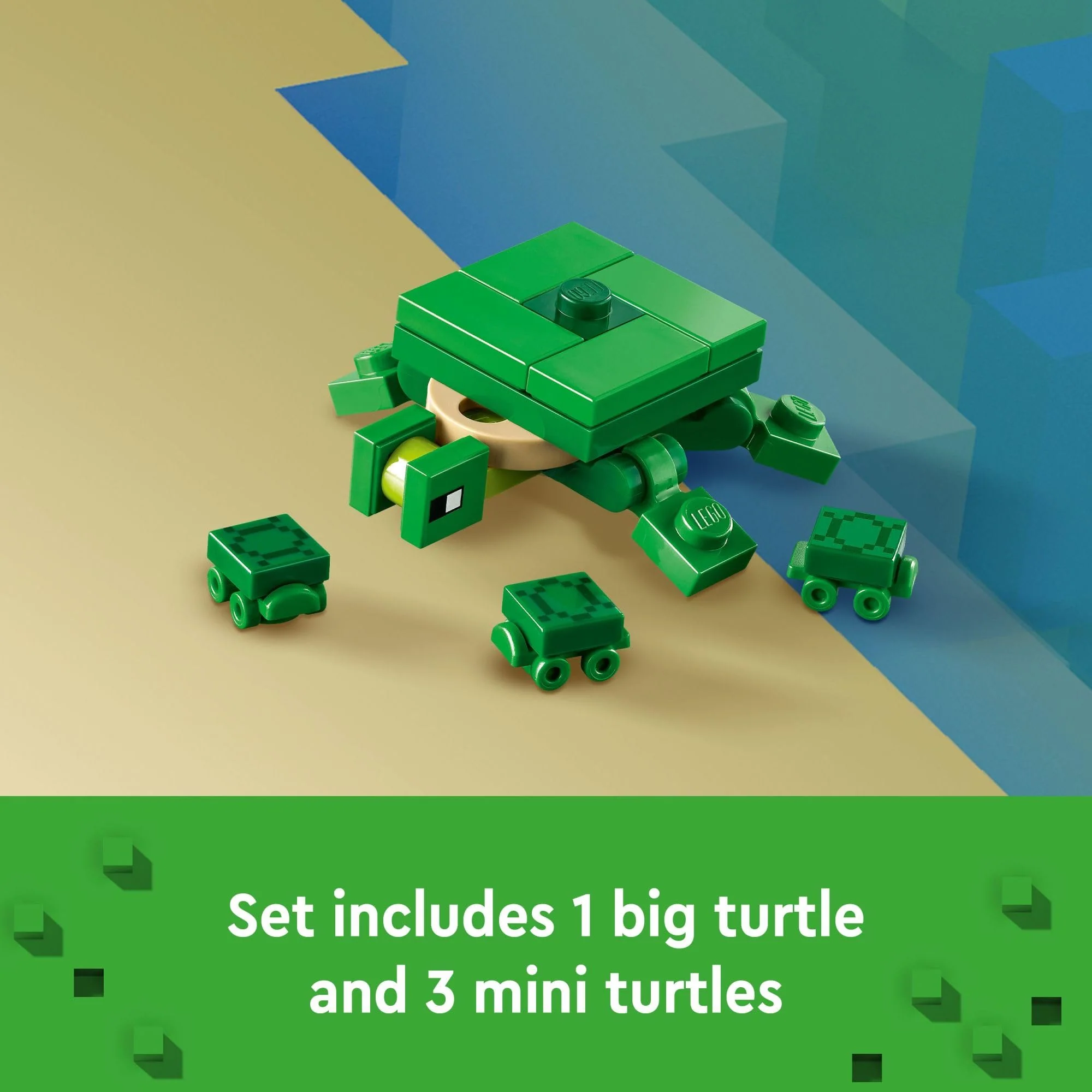 LEGO Minecraft The Turtle Beach House Construction Toy, Minecraft House Building Set with Turtle Figures, Accessories, and Characters from The Game, Gift for 8 Year Old Gamers, Boys and Girls, 21254 - Image 2
