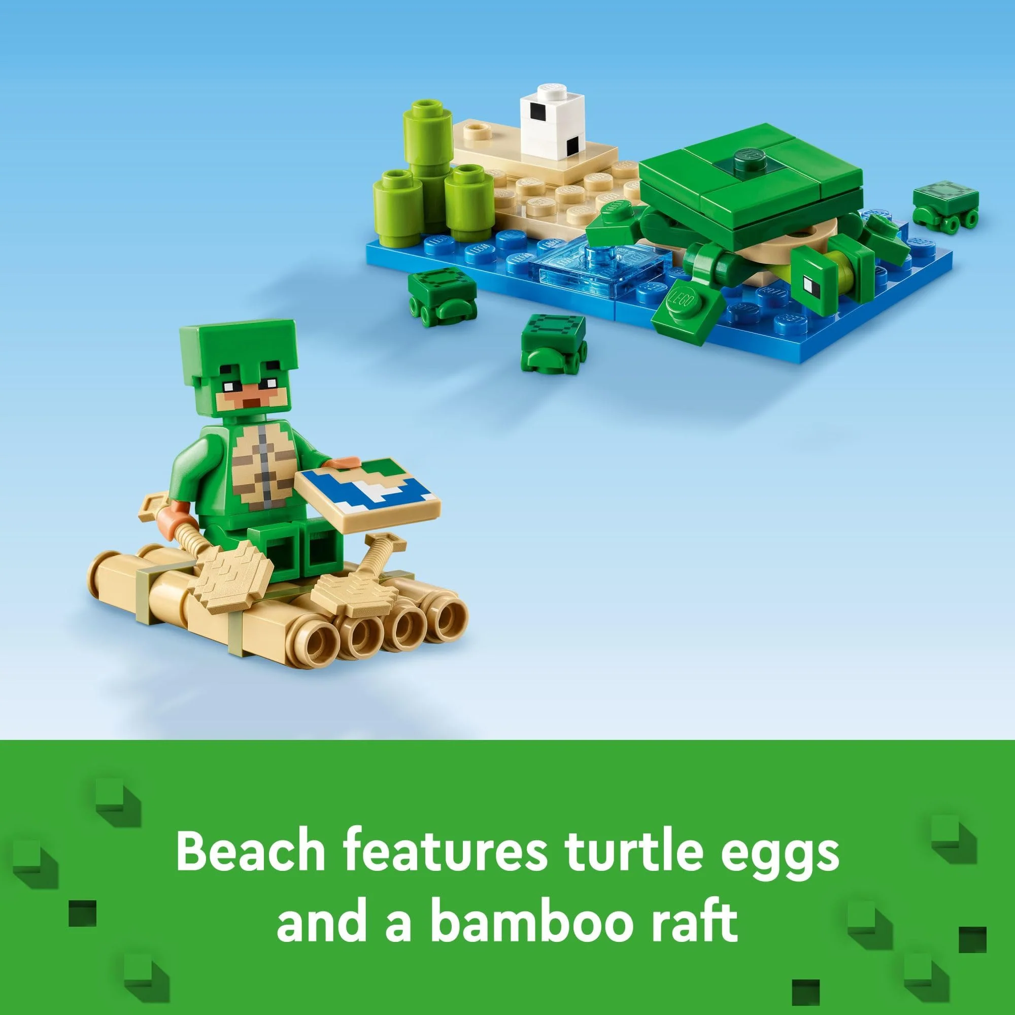 LEGO Minecraft The Turtle Beach House Construction Toy, Minecraft House Building Set with Turtle Figures, Accessories, and Characters from The Game, Gift for 8 Year Old Gamers, Boys and Girls, 21254 - Image 4