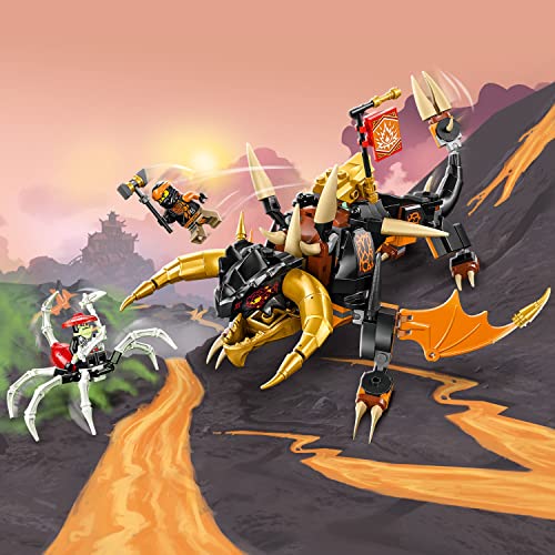 LEGO NINJAGO Cole’s Earth Dragon EVO 71782, Upgradable Action Toy Figure for Boys and Girls with Battle Scorpion Creature and 2 Minifigures, 2023 Playset - Image 6