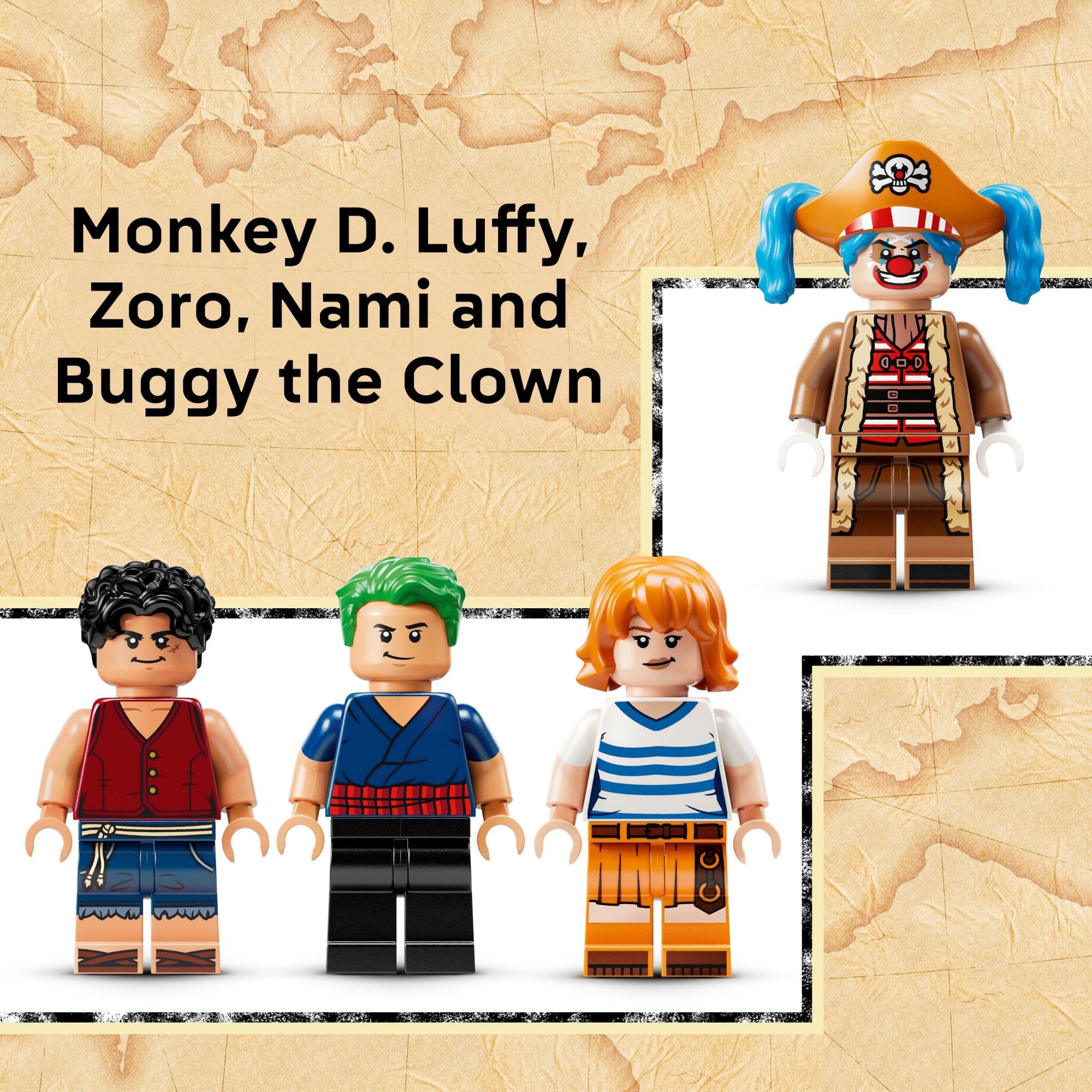 LEGO ONE Piece Buggy The Clown’s Circus Tent Building Blocks - Creative Building Toy for Boys & Girls, 8+ - 4 Toy Figures & Playset for Pretend Play - Image 4