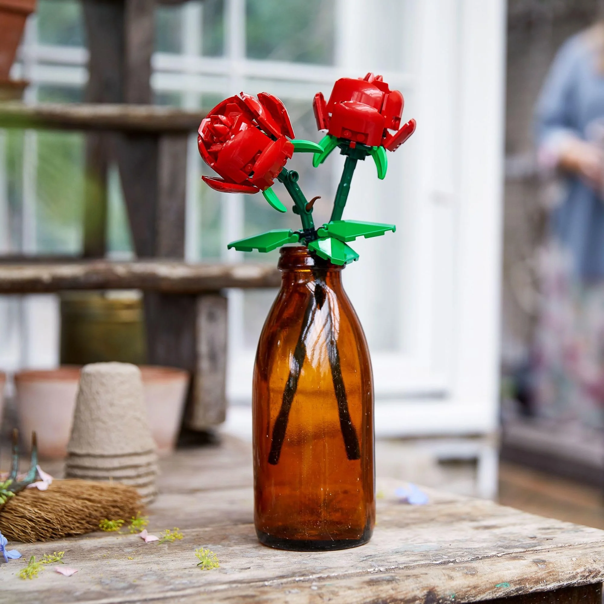 LEGO Roses - Building Toy for Kids, Girls & Boys, Ages 8+ - Artificial, Fake Roses for Home Decor & Display - Stocking Stuffer and Gift Idea for Christmas - 40460 - Image 3