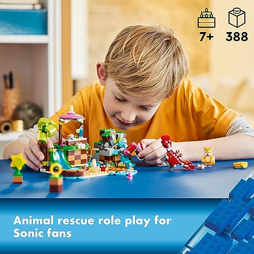 LEGO Sonic The Hedgehog Amy’s Animal Rescue Island 76992 Building Toy Set, Sonic Adventure Toy with 6 Characters and Accessories for Creative Role Play, Fun Gift for 7 Year Old Gamers - Image 7