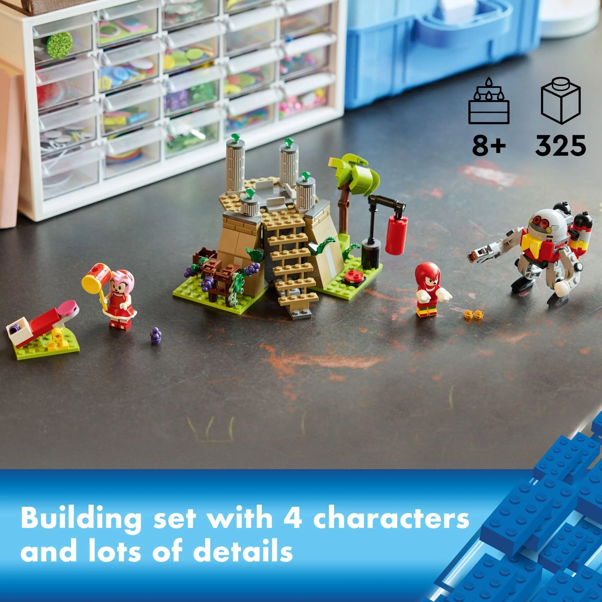 LEGO Sonic The Hedgehog: Knuckles and The Master Emerald Shrine Collectible Video Game Toy Building Set, Comes with 2 Sonic Action Figures, Gamer Gift for Boys and Girls Ages 8 and Up, 76998 - Image 7