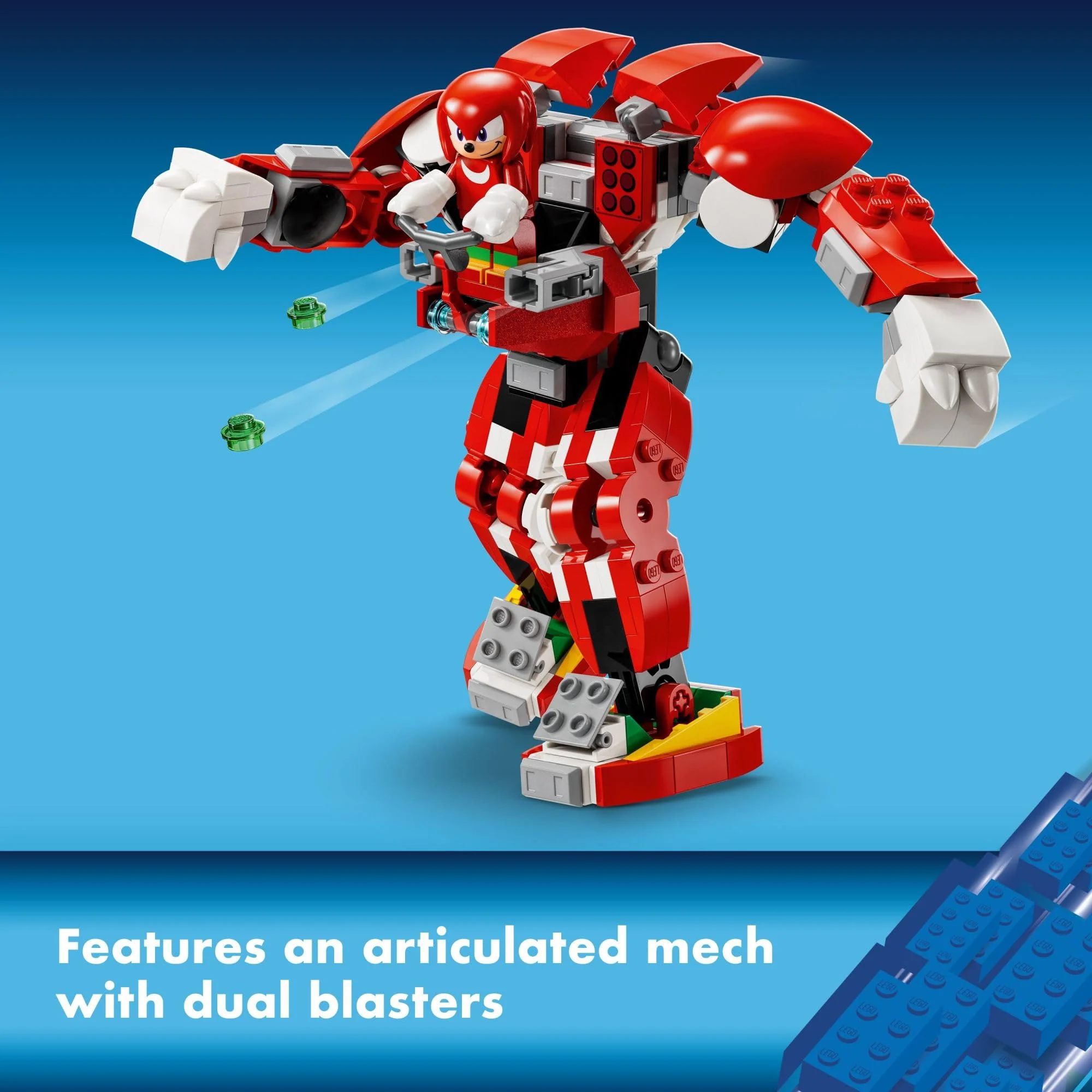 LEGO Sonic The Hedgehog Knuckles’ Guardian Mech Building Toy Set, Sonic Toy for Kids, Video Game Inspired Knuckles Action Figure with Master Emerald, Gaming Gift for 8 Year Old Boys and Girls, 76996 - Image 5