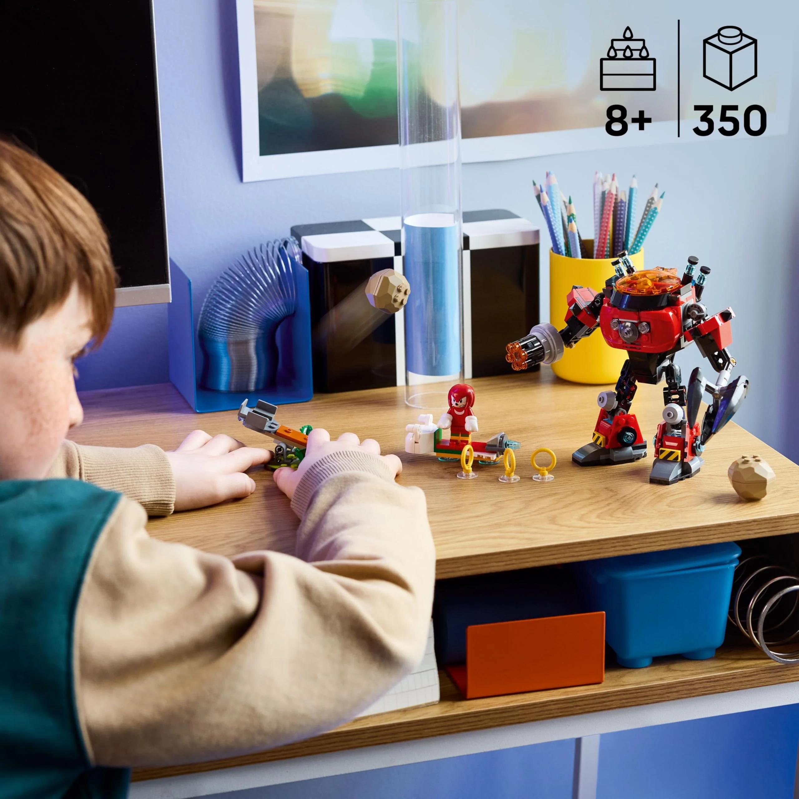 LEGO Sonic The Hedgehog Knuckles vs. Dr. Eggman Egg Crusher Mech Building Toy - Pretend Play Building Blocks W/2 Minifigures for Kids, Ages 8+ - Gift Idea for Boys, Girls, & Any Gaming Fans - 77005 - Image 5