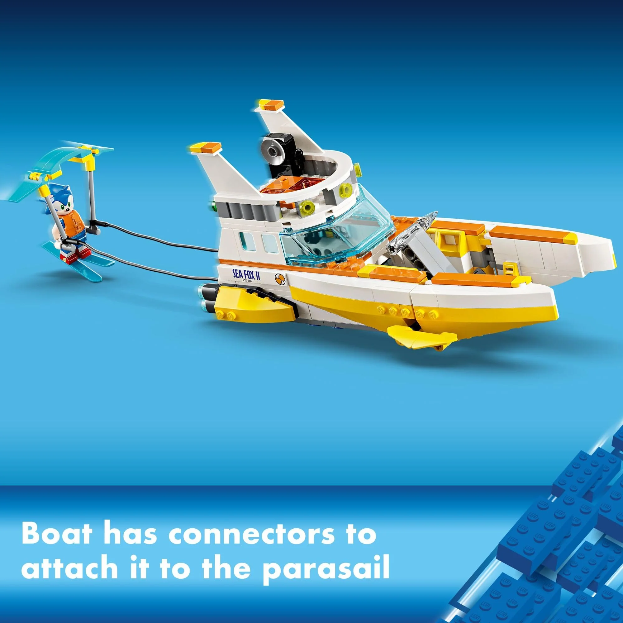 LEGO Sonic The Hedgehog: Tails’ Adventure Boat Interactive Toy Building Set, Video Game Toy with Sonic Characters and Water Skis, Gamer Gift for Boys and Girls Ages 8 and Up, 76997 - Image 3