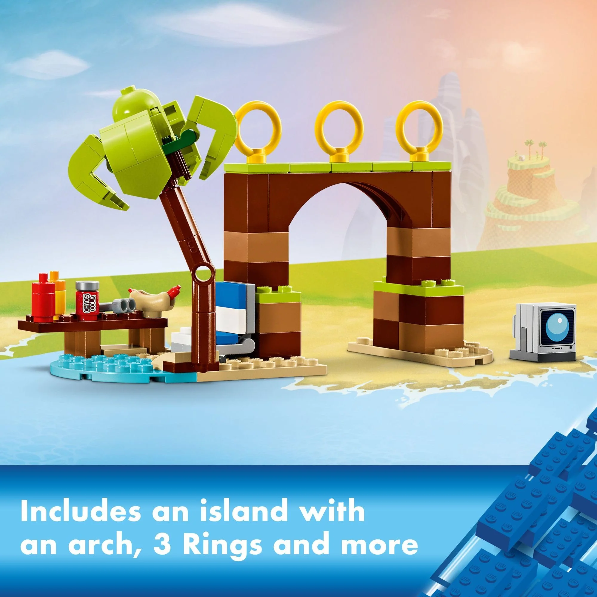 LEGO Sonic The Hedgehog: Tails’ Adventure Boat Interactive Toy Building Set, Video Game Toy with Sonic Characters and Water Skis, Gamer Gift for Boys and Girls Ages 8 and Up, 76997 - Image 4
