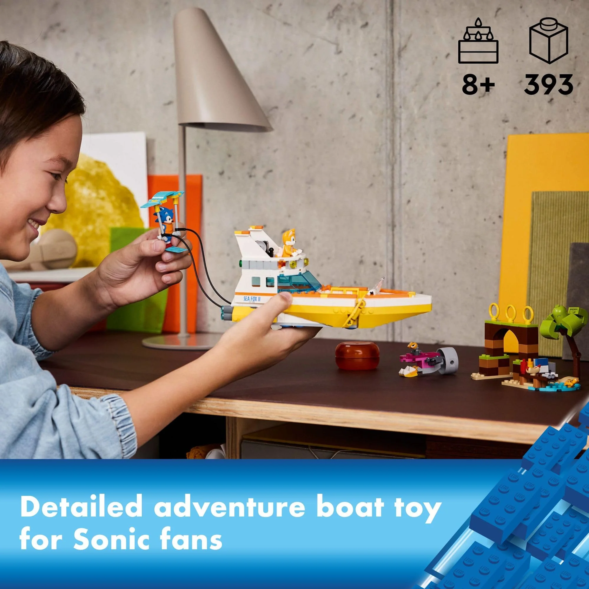 LEGO Sonic The Hedgehog: Tails’ Adventure Boat Interactive Toy Building Set, Video Game Toy with Sonic Characters and Water Skis, Gamer Gift for Boys and Girls Ages 8 and Up, 76997 - Image 6