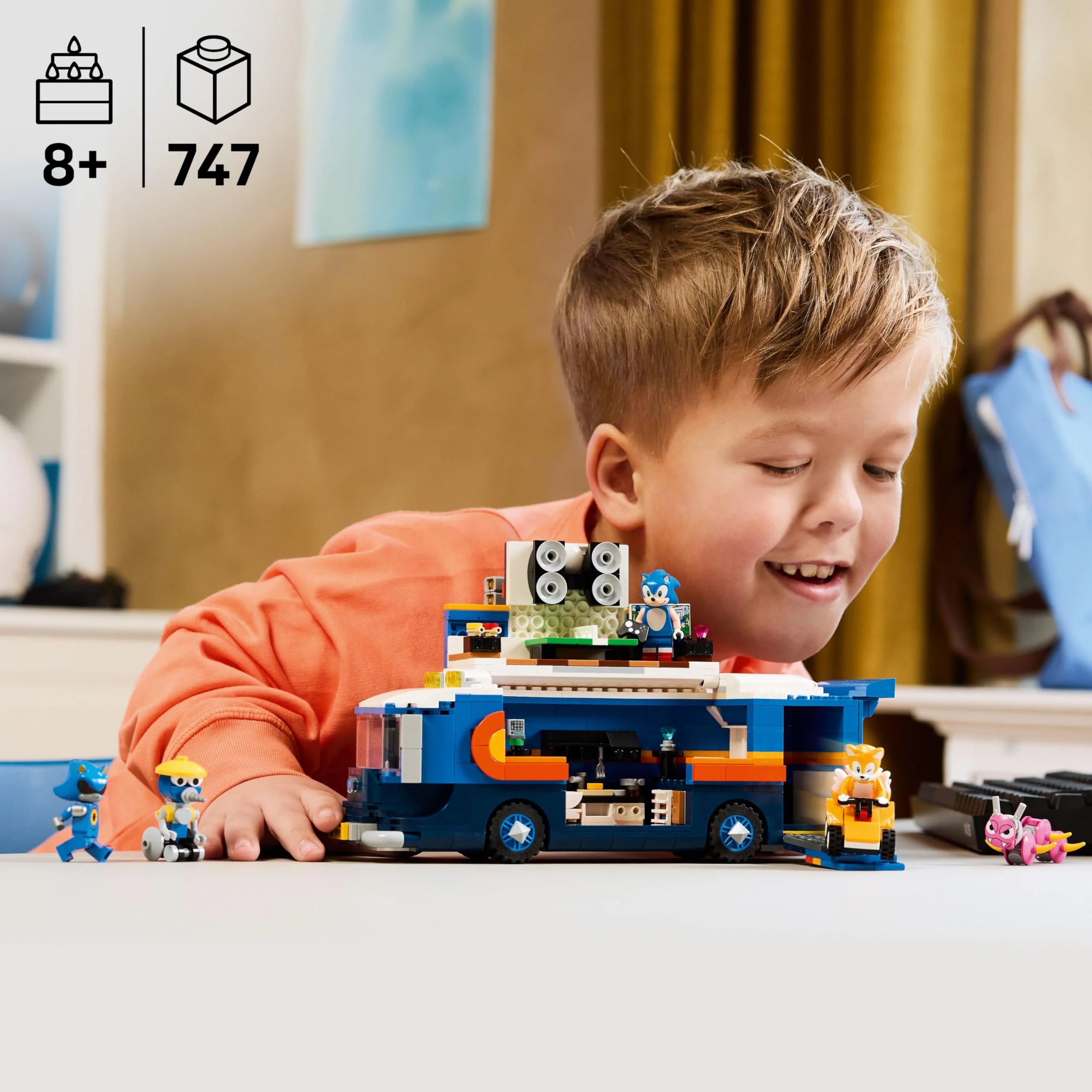 LEGO Sonic The Hedgehog Team Sonic Command Truck Building Toy - Pretend Play Vehicle W/5 Figures for Boys & Girls, Ages 8+ - Toy Building Blocks for Kids - Image 6