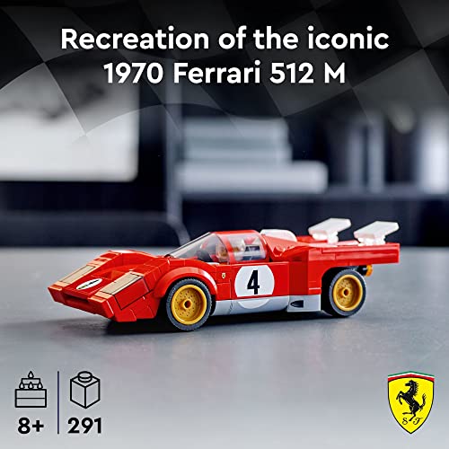 LEGO Speed Champions 1970 Ferrari 512 M 76906 Building Toy Set for Kids, Boys, and Girls Ages 8+ (291 Pieces) - Image 6