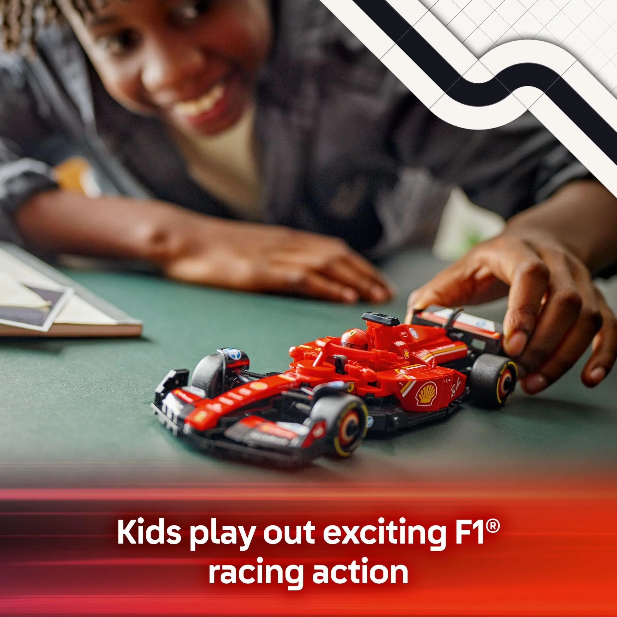 LEGO Speed Champions Ferrari SF-24 F1 Race Car Toys - Building Sets for Kids, Boys & Girls, Ages 10+ - Ferrari F1 Model Car Kits for Display or Play - Gift Ideas for Birthdays and Fans - 77242 - Image 6