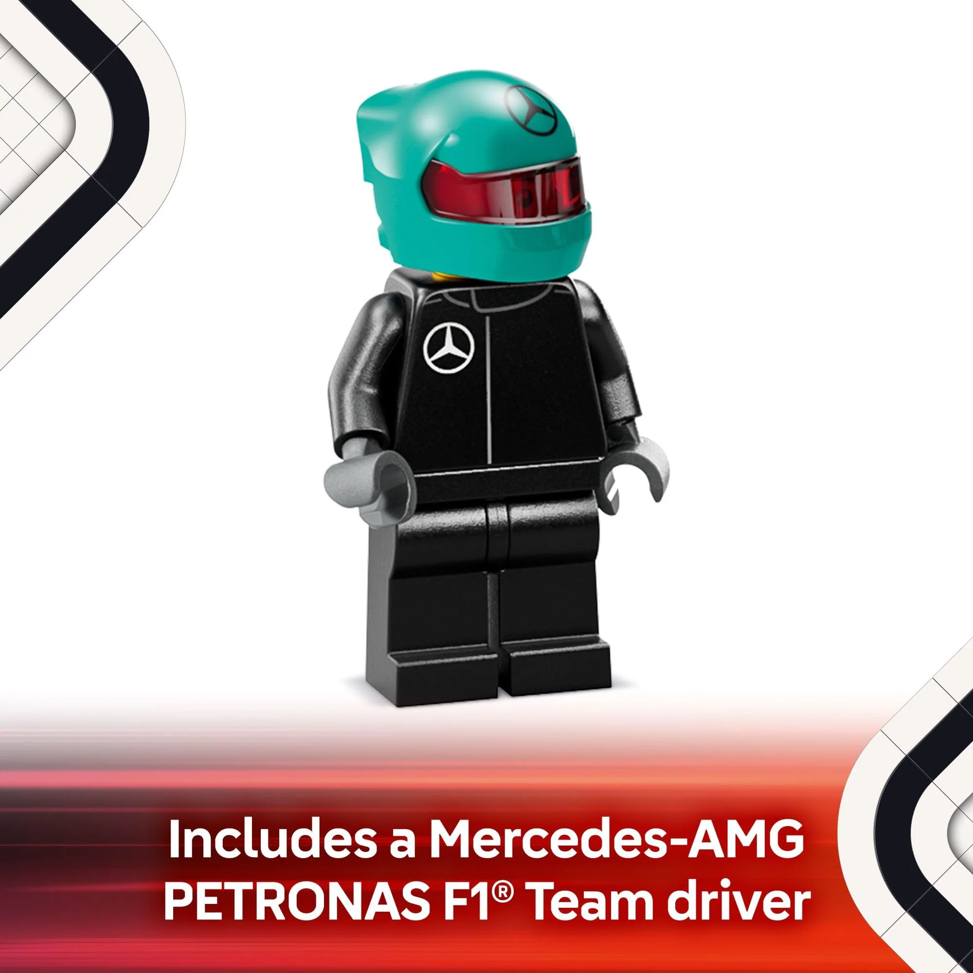 LEGO Speed Champions Mercedes-AMG F1 W15 Race Car Toy - Building Set for Kids, Boys & Girls, Ages 10+ - Toy Car for F1 Fans - Gift Idea for Birthday - 77244 - Image 5