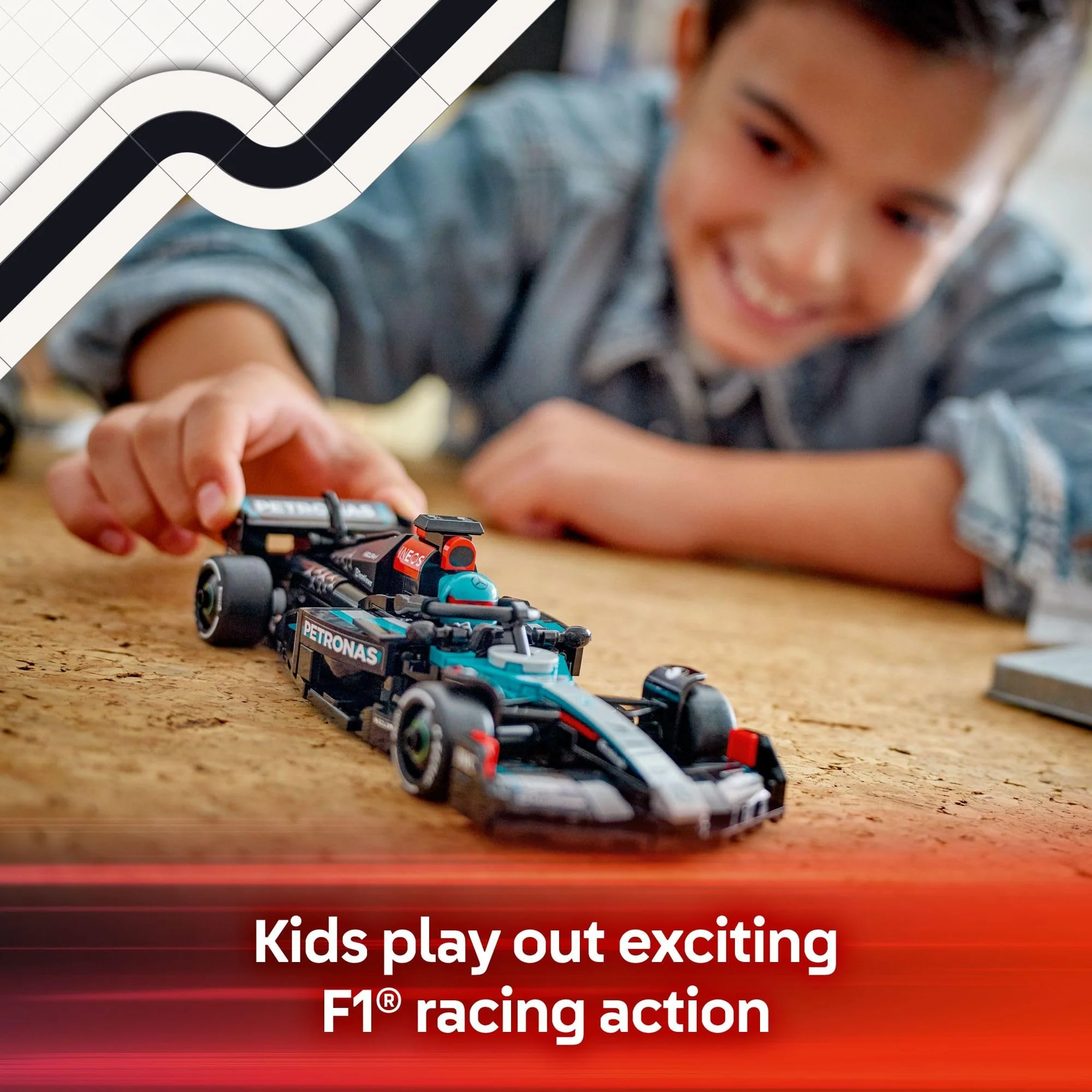 LEGO Speed Champions Mercedes-AMG F1 W15 Race Car Toy - Building Set for Kids, Boys & Girls, Ages 10+ - Toy Car for F1 Fans - Gift Idea for Birthday - 77244 - Image 6