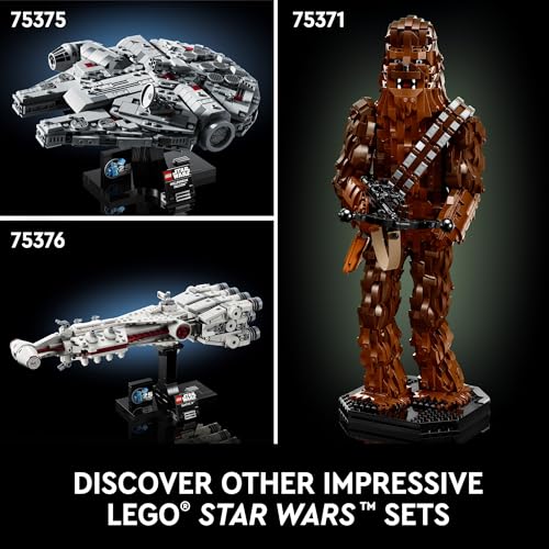 LEGO Star Wars: A New Hope Millennium Falcon 25th Anniversary Buildable Starship Model for Star Wars Fans, Collectible Star Wars Home Décor for Adults, Gift Idea for Father's Day from Daughter, 75375 - Image 2