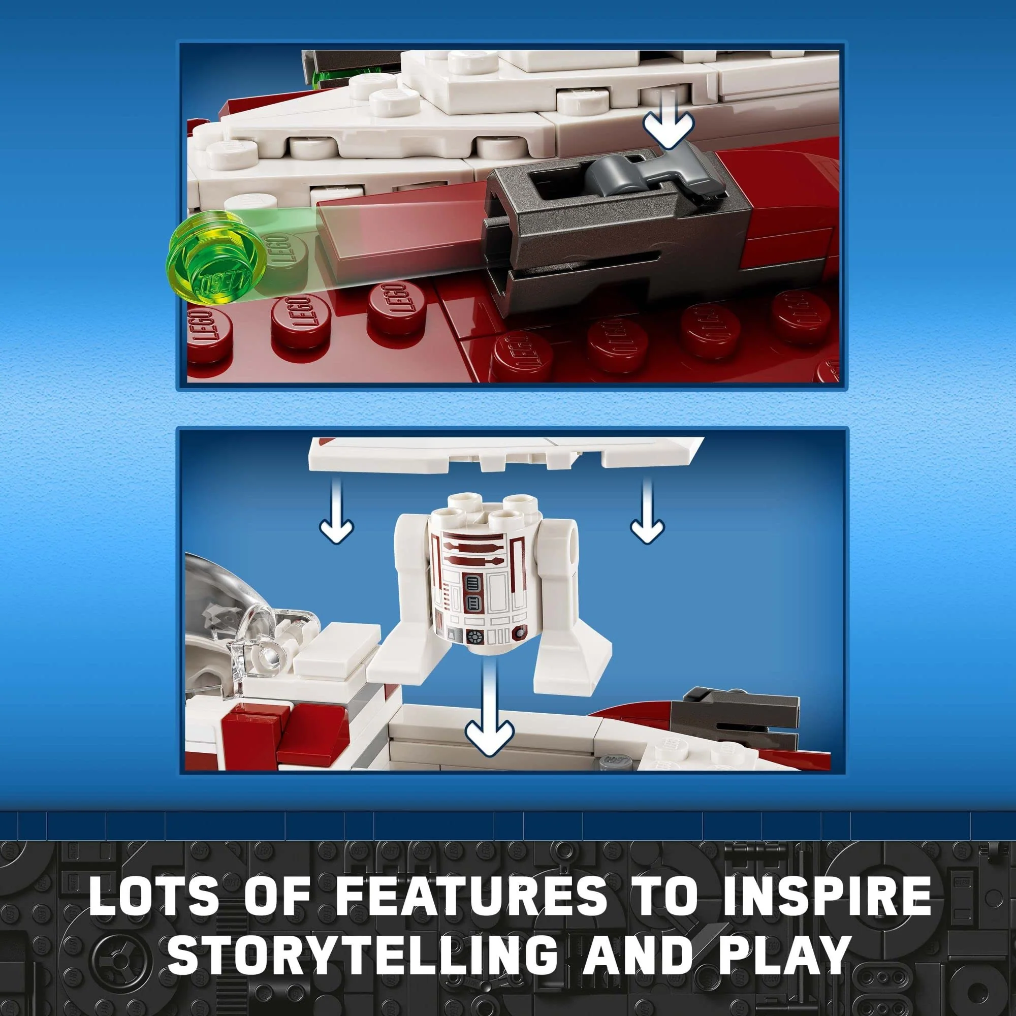 LEGO Star Wars OBI-Wan Kenobi's Jedi Starfighter 75333 Building Toy Set - Features Minifigures, Lightsaber, Clone Starship from Attack of The Clones, Great Gift for Kids, Boys, and Girls Ages 7 - Image 4