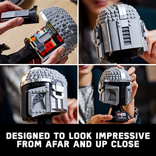 LEGO Star Wars The Mandalorian Helmet 75328 Buildable Model Kit - Image 5