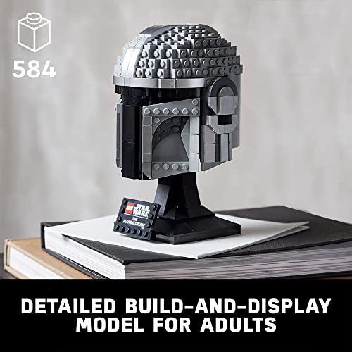 LEGO Star Wars The Mandalorian Helmet 75328 Buildable Model Kit - Image 6