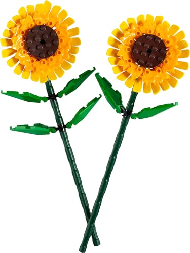 LEGO Sunflowers Building Kit, Artificial Flowers for Home Décor, Flower Building Toy Set for Kids, Sunflower Gift for Girls and Boys Ages 8 and Up, 40524 - Image 2