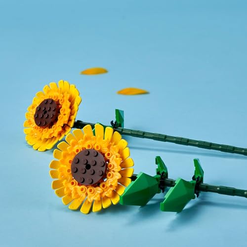 LEGO Sunflowers Building Kit, Artificial Flowers for Home Décor, Flower Building Toy Set for Kids, Sunflower Gift for Girls and Boys Ages 8 and Up, 40524 - Image 5