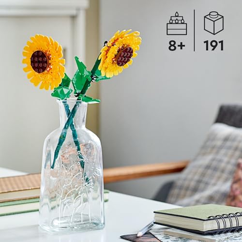LEGO Sunflowers Building Kit, Artificial Flowers for Home Décor, Flower Building Toy Set for Kids, Sunflower Gift for Girls and Boys Ages 8 and Up, 40524 - Image 6