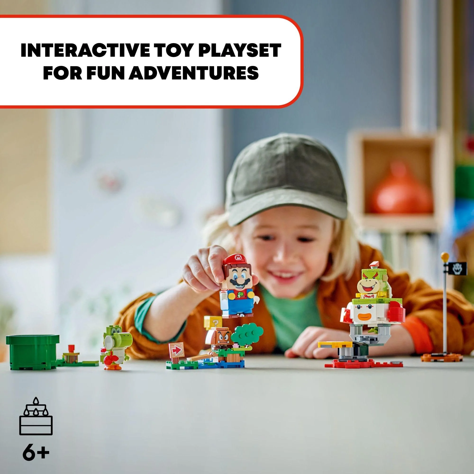 LEGO Super Mario Adventures with Interactive Mario, Bowser Jr.’s Clown Car Playset Vehicle, Yoshi Toy, Mario Playset, Nintendo Toy Gift for Boys, Girls and Gamers Ages 6 and Up, 71439 - Image 6