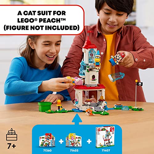LEGO Super Mario Cat Peach Suit and Frozen Tower Expansion Set 71407 Building Toy Set for Kids, Boys, and Girls Ages 7+ (494 Pieces) - Image 6