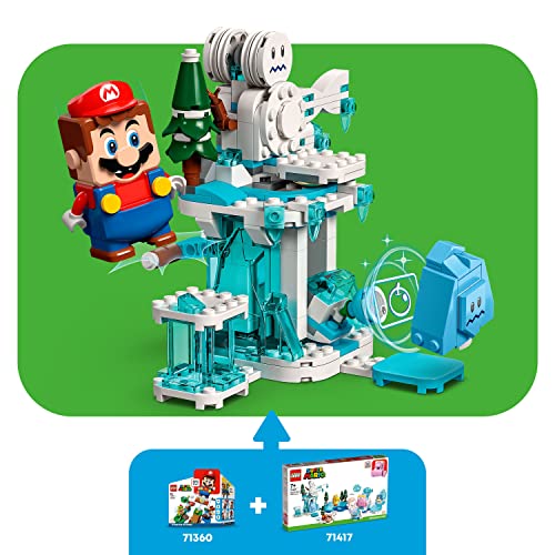 LEGO Super Mario Fliprus Snow Adventure Expansion Set 71417, Toy for Kids to Combine with Starter Course, with Freezie and Baby Penguin Figures - Image 4