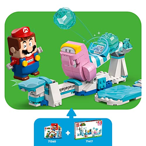 LEGO Super Mario Fliprus Snow Adventure Expansion Set 71417, Toy for Kids to Combine with Starter Course, with Freezie and Baby Penguin Figures - Image 5