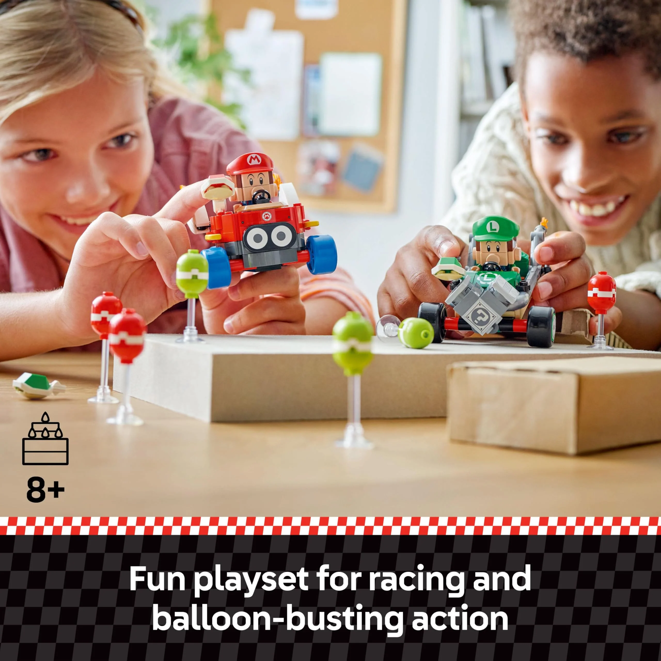 LEGO Super Mario: Mario Kart Baby Mario vs. Baby Luigi - Collectible Toy Building Set for Kids, Boys and Girls, Ages 8+ - Nintendo Mario Kart Toy for Fans - Gift Idea for Birthdays - 72034 - Image 6
