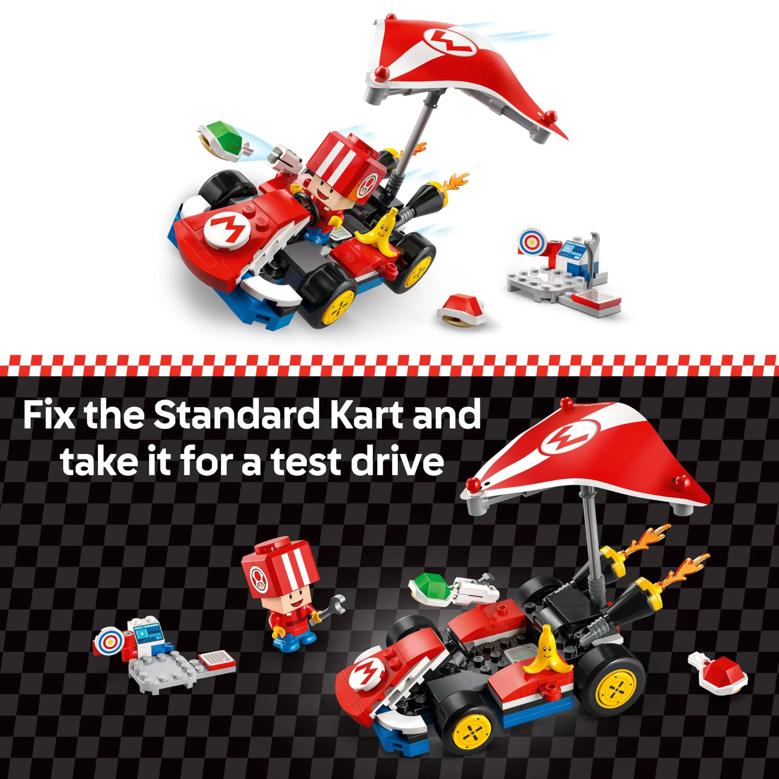 LEGO Super Mario: Mario Kart Standard Kit - Collectible Toy Building Set for Kids, Boys and Girls, Ages 7+ - Nintendo Mario Kart Toy for Fans - Image 5
