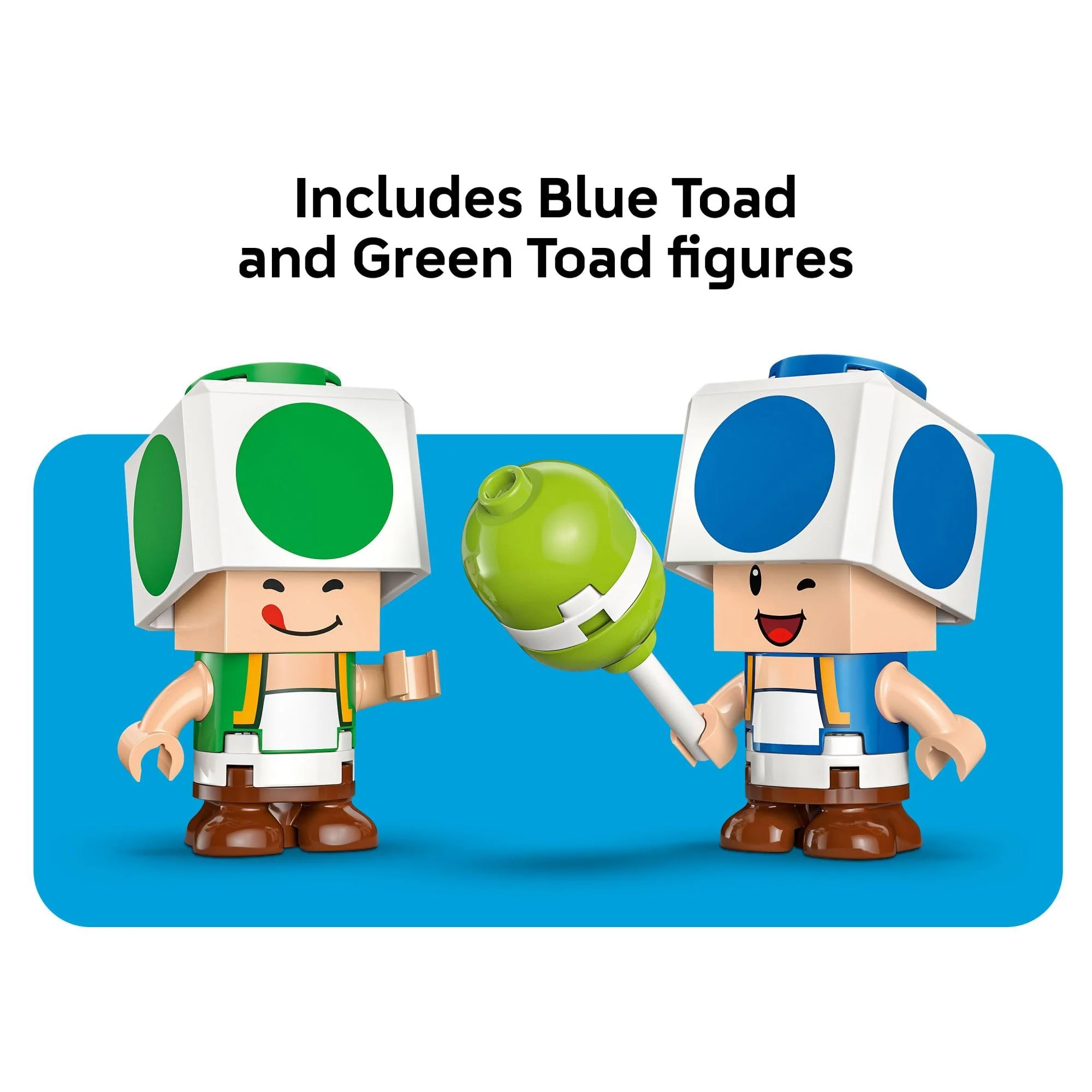 LEGO Super Mario Party at Toad’s House Building Toy - Kids Building Blocks with Digital Action & 2 Toad Toy Figures - Gift Idea for Birthdays - 72041 - Image 3