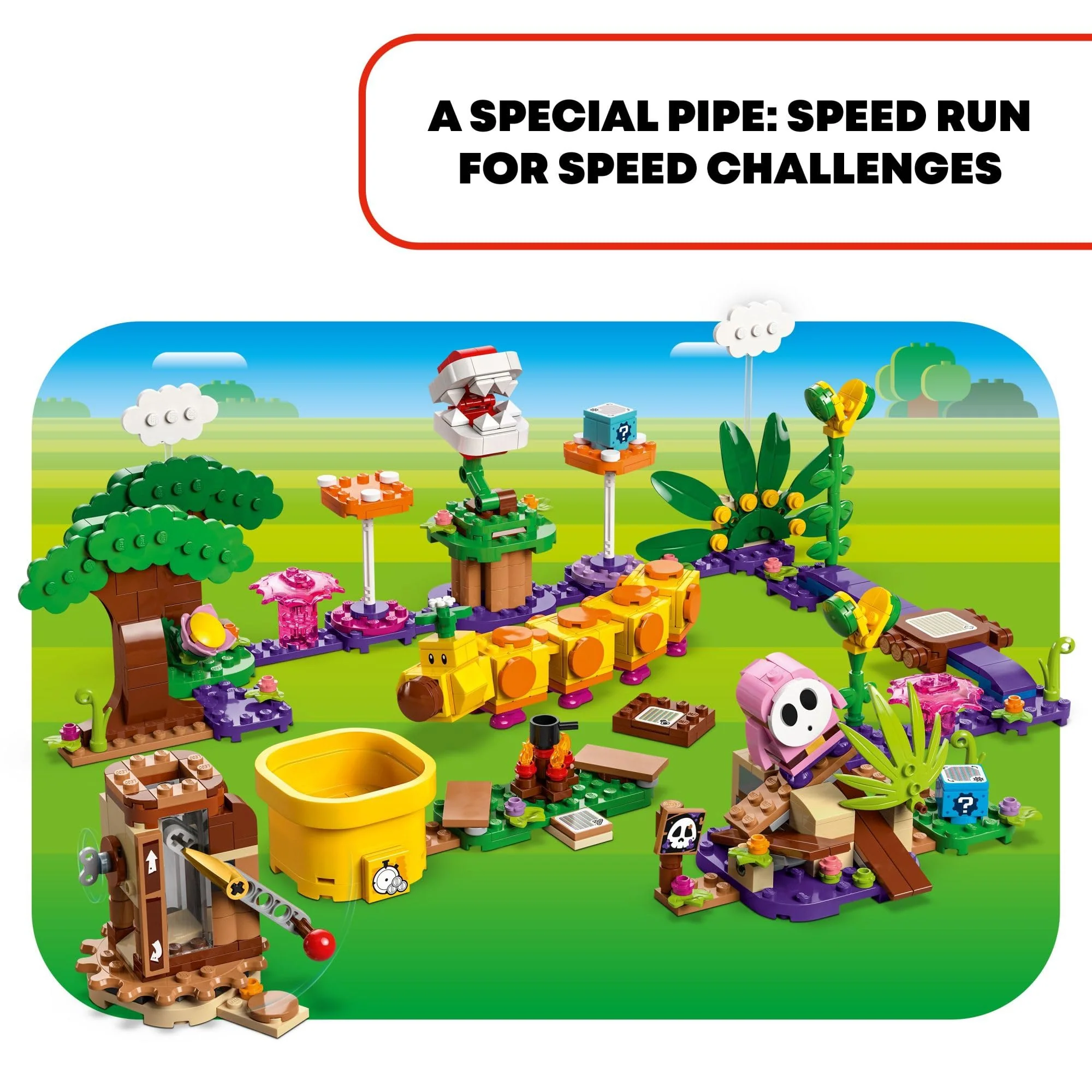 LEGO Super Mario Soda Jungle Maker Set, Customizable Nintendo Birthday Gift, Mario Playset for Kids, Pink Shy Guy and a Wiggler, Jungle Toys for Boys, Girls and Any Gamers Ages 7 and Up, 71434 - Image 3