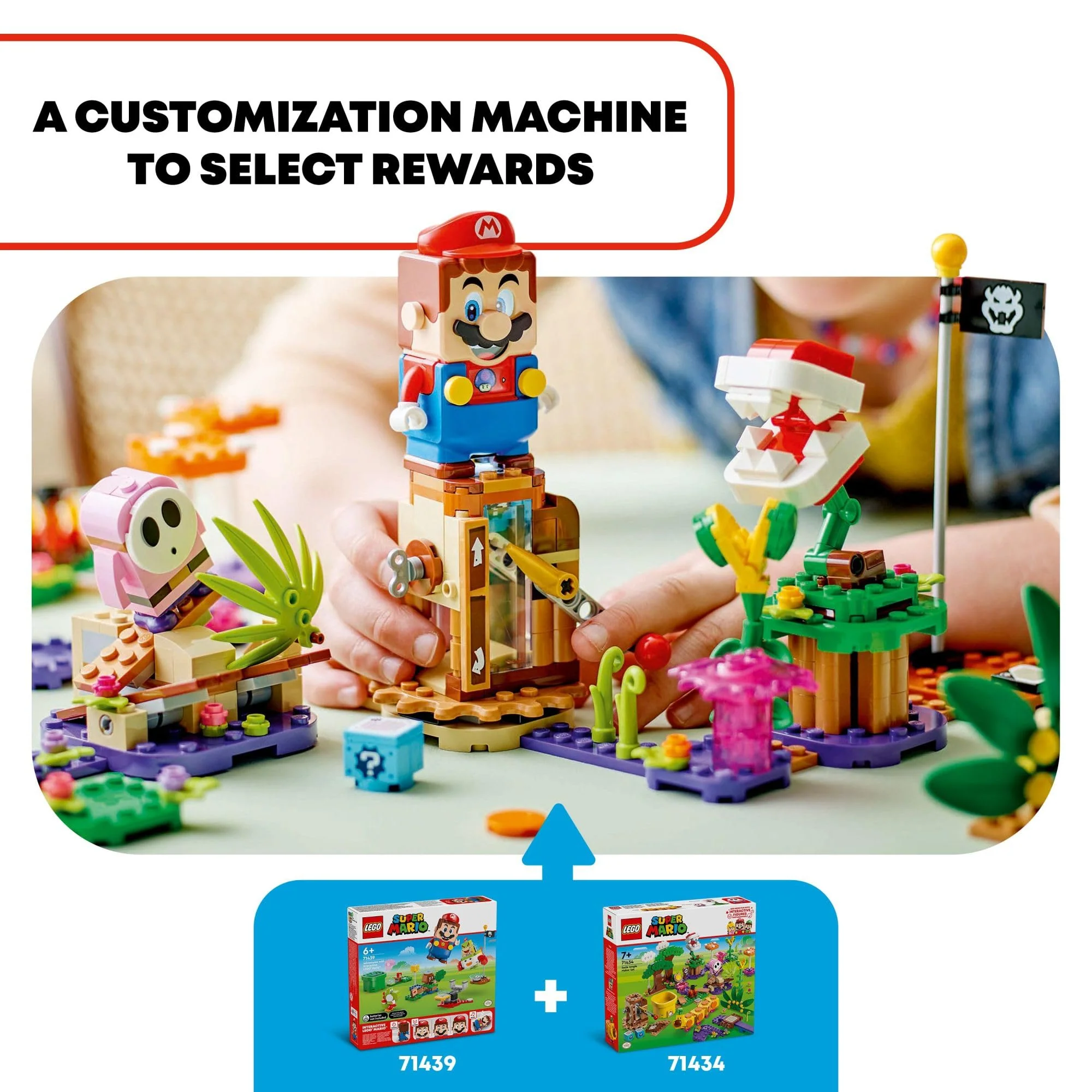 LEGO Super Mario Soda Jungle Maker Set, Customizable Nintendo Birthday Gift, Mario Playset for Kids, Pink Shy Guy and a Wiggler, Jungle Toys for Boys, Girls and Any Gamers Ages 7 and Up, 71434 - Image 5