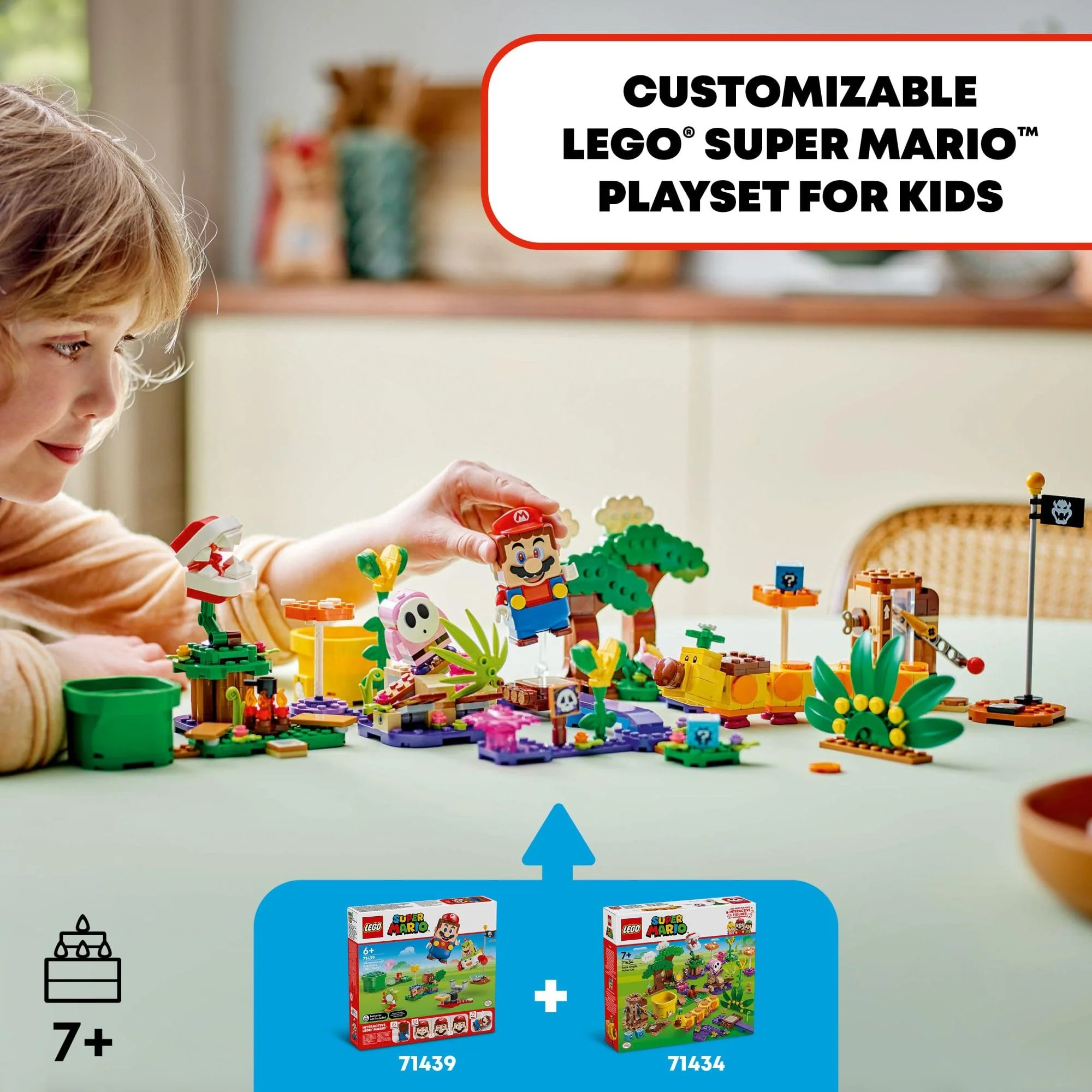 LEGO Super Mario Soda Jungle Maker Set, Customizable Nintendo Birthday Gift, Mario Playset for Kids, Pink Shy Guy and a Wiggler, Jungle Toys for Boys, Girls and Any Gamers Ages 7 and Up, 71434 - Image 6