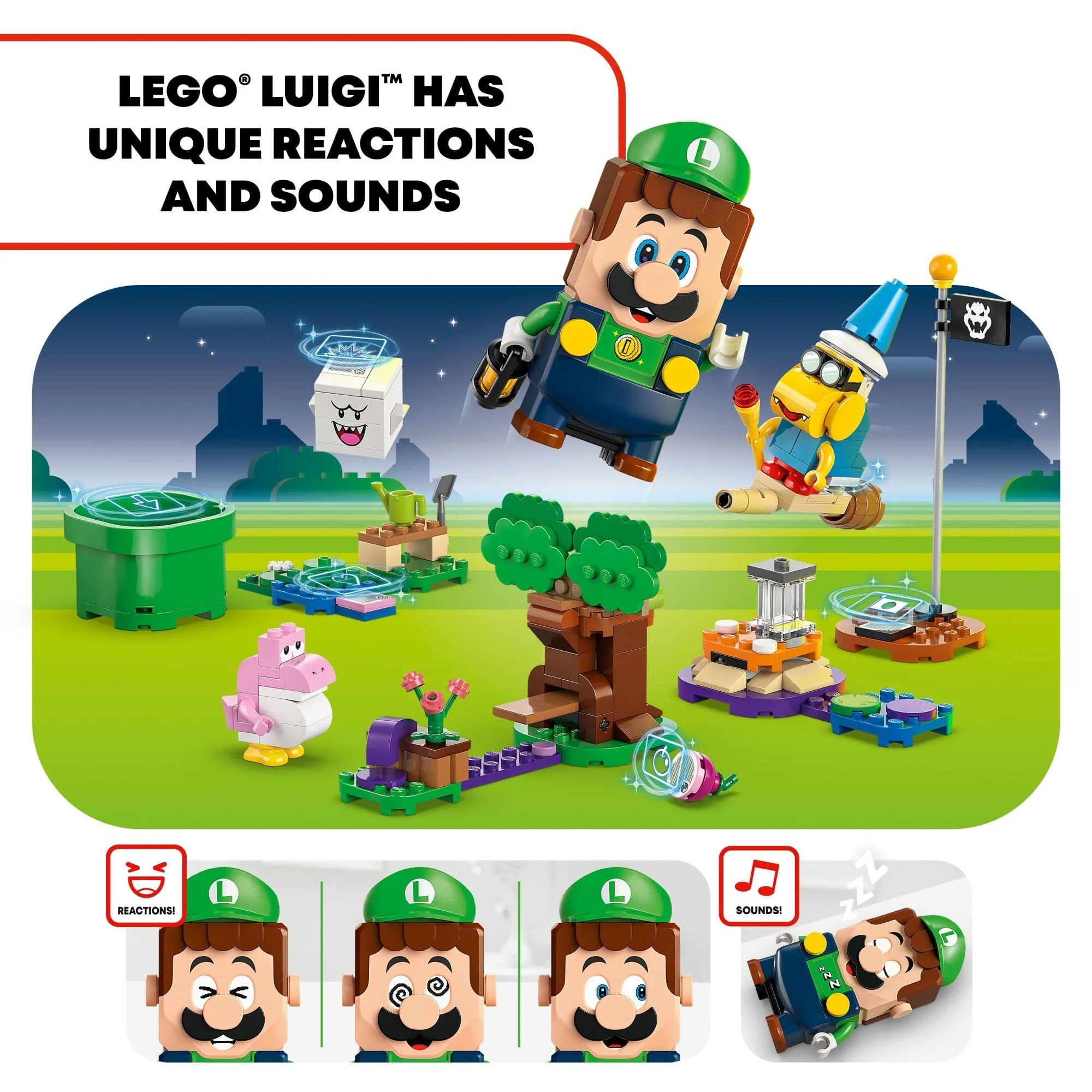 LEGO Super Mario Super Mario Adventures with Interactive Luigi Toy - Building Toys for Kids, Boys & Girls, Ages 6+ - Nintendo Gift Idea for Christmas with 4 Figures - 71440 - Image 5