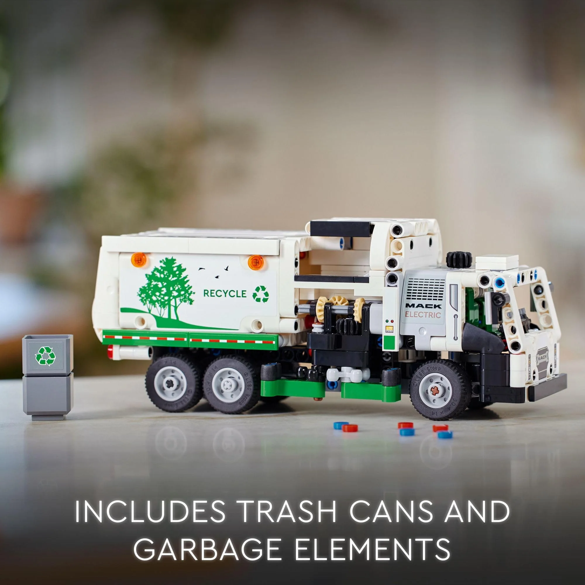 LEGO Technic Mack LR Electric Garbage Truck Toy, Buildable Kids Truck for Pretend Play, Great Gift for Boys, Girls and Kids Ages 8 and Up who Love Recycling Truck Toys and Vehicles, 42167 - Image 3