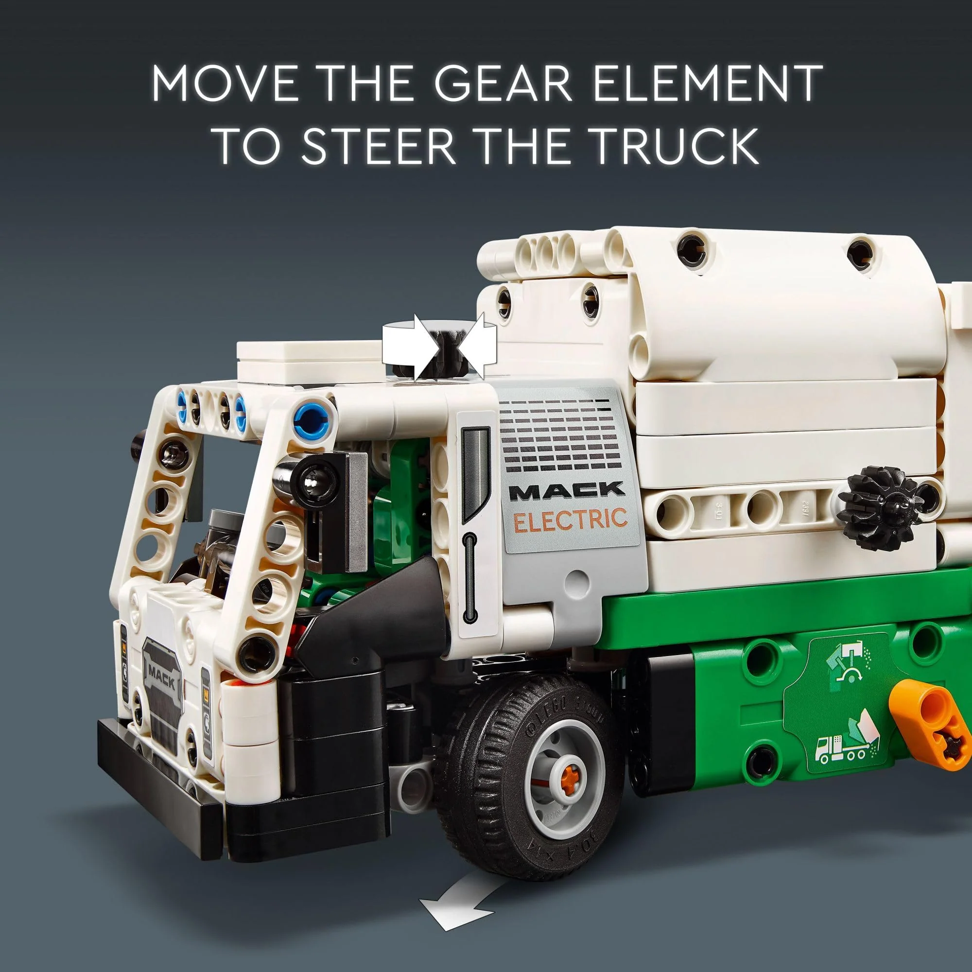 LEGO Technic Mack LR Electric Garbage Truck Toy, Buildable Kids Truck for Pretend Play, Great Gift for Boys, Girls and Kids Ages 8 and Up who Love Recycling Truck Toys and Vehicles, 42167 - Image 4