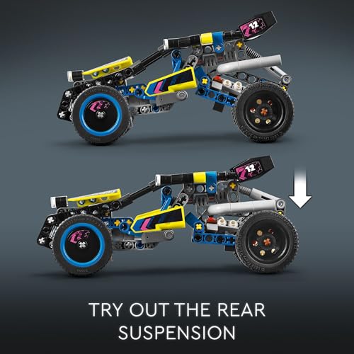 LEGO Technic Off-Road Race Buggy Buildable Car Toy, Cool Toy for 8 Year Old Boys, Girls and Kids who Love Rally Contests, Race Car Toy Featuring Moving 4-Cylinder Engine and Working Suspension, 42164 - Image 3