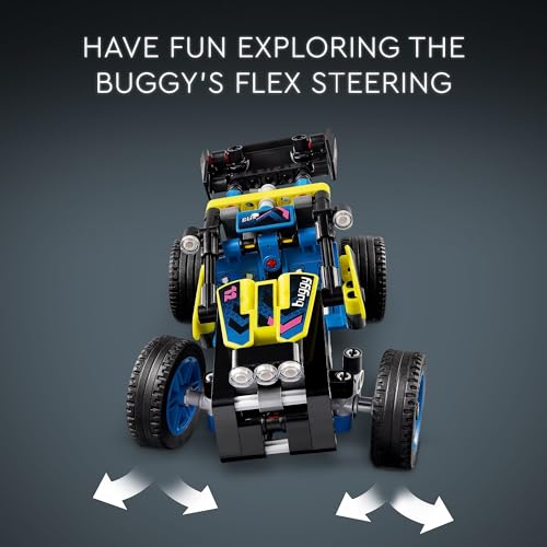 LEGO Technic Off-Road Race Buggy Buildable Car Toy, Cool Toy for 8 Year Old Boys, Girls and Kids who Love Rally Contests, Race Car Toy Featuring Moving 4-Cylinder Engine and Working Suspension, 42164 - Image 5