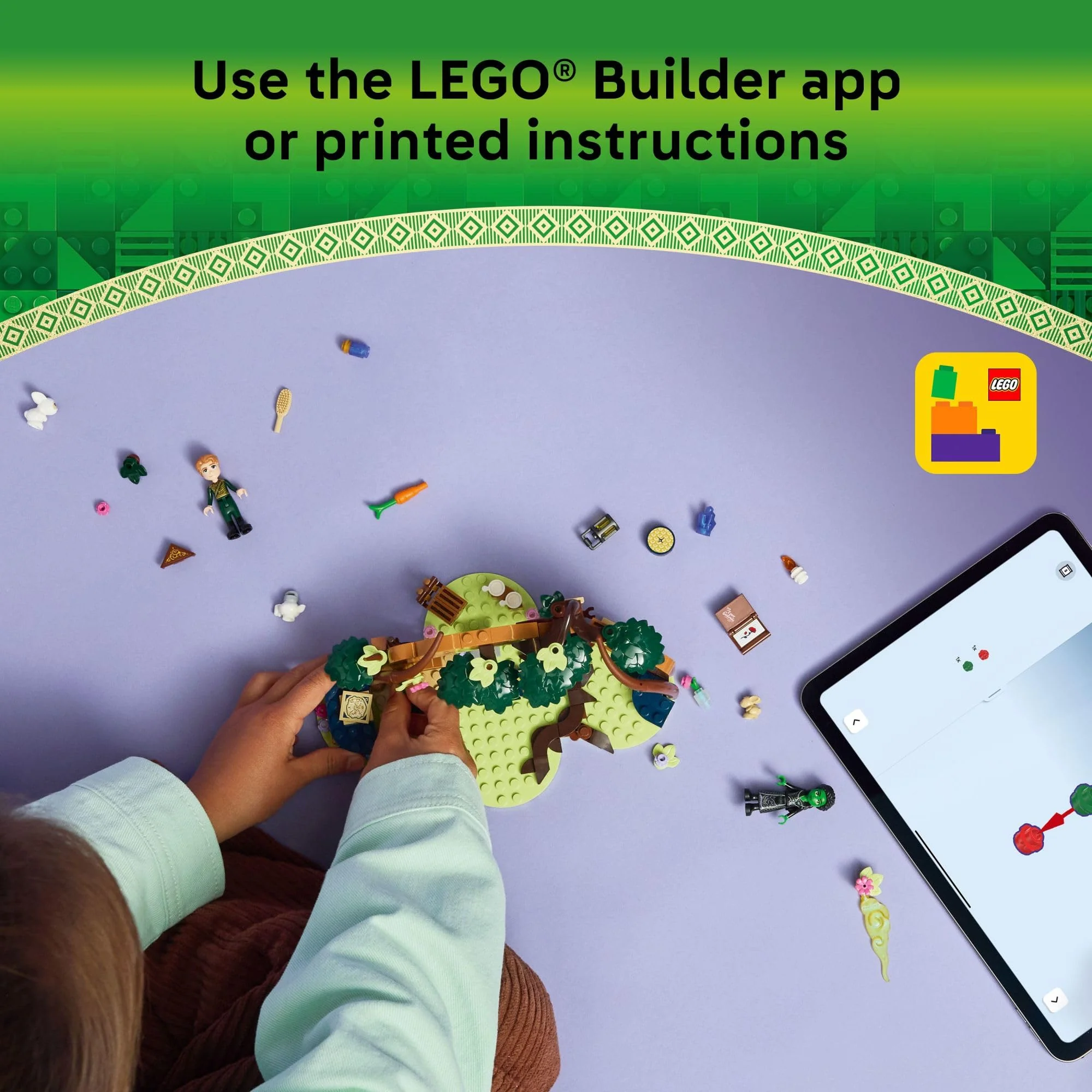 LEGO Wicked Elphaba’s Retreat Building Toy - Elphaba & Fiyero Toy Figures and Playset with Forest Friends - Pretend Play Building Blocks for Kids, Ages 7+ - Image 2