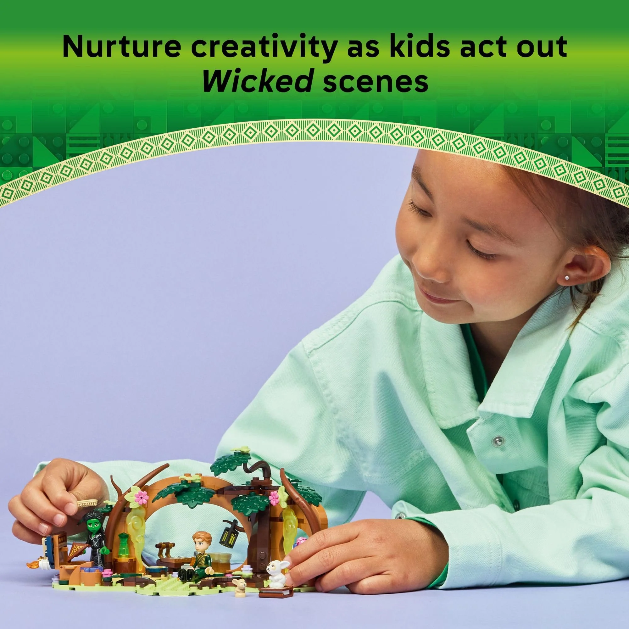 LEGO Wicked Elphaba’s Retreat Building Toy - Elphaba & Fiyero Toy Figures and Playset with Forest Friends - Pretend Play Building Blocks for Kids, Ages 7+ - Image 4