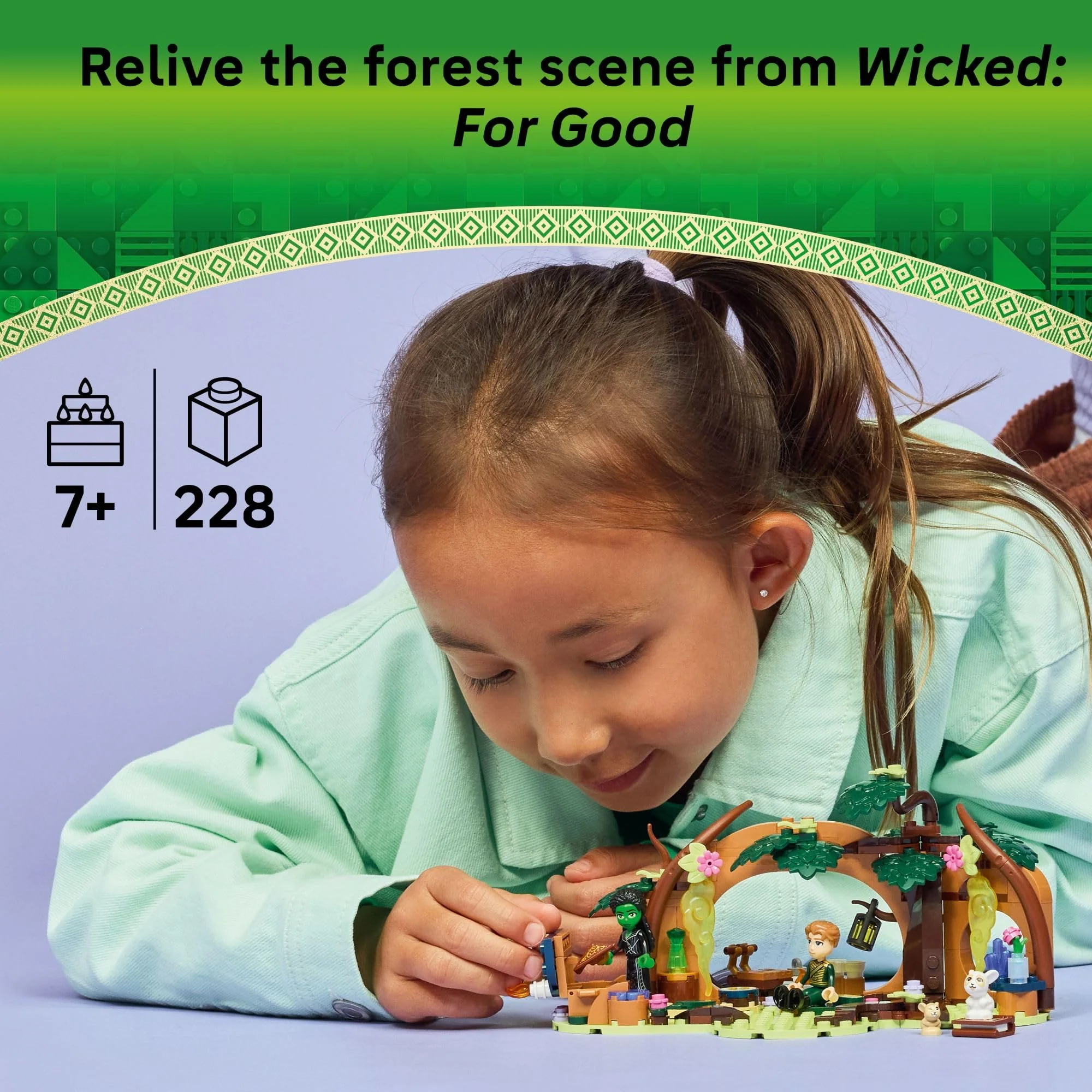 LEGO Wicked Elphaba’s Retreat Building Toy - Elphaba & Fiyero Toy Figures and Playset with Forest Friends - Pretend Play Building Blocks for Kids, Ages 7+ - Image 6