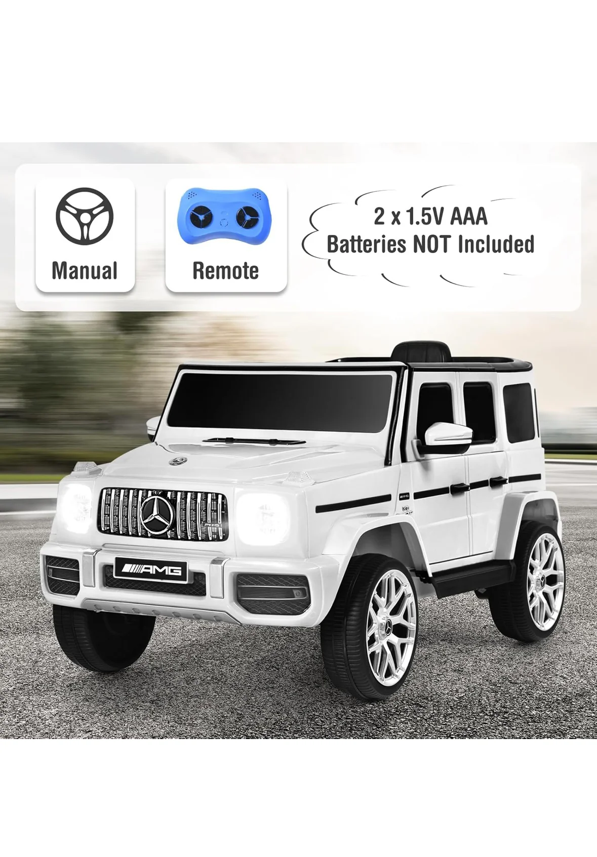 Licensed Mercedes-AMG G63 Ride On Car, with remote control,MP3player ,electric ride on car free shipping - Image 4