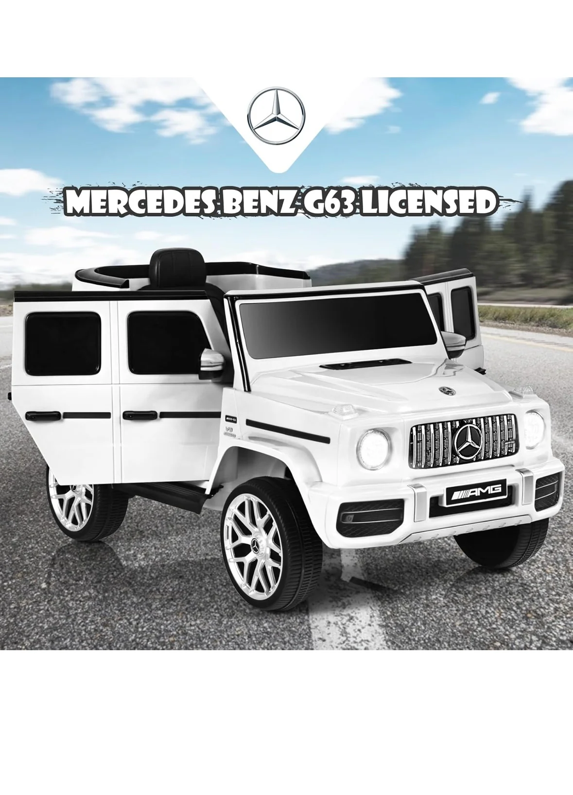 Licensed Mercedes-AMG G63 Ride On Car, with remote control,MP3player ,electric ride on car free shipping - Image 6
