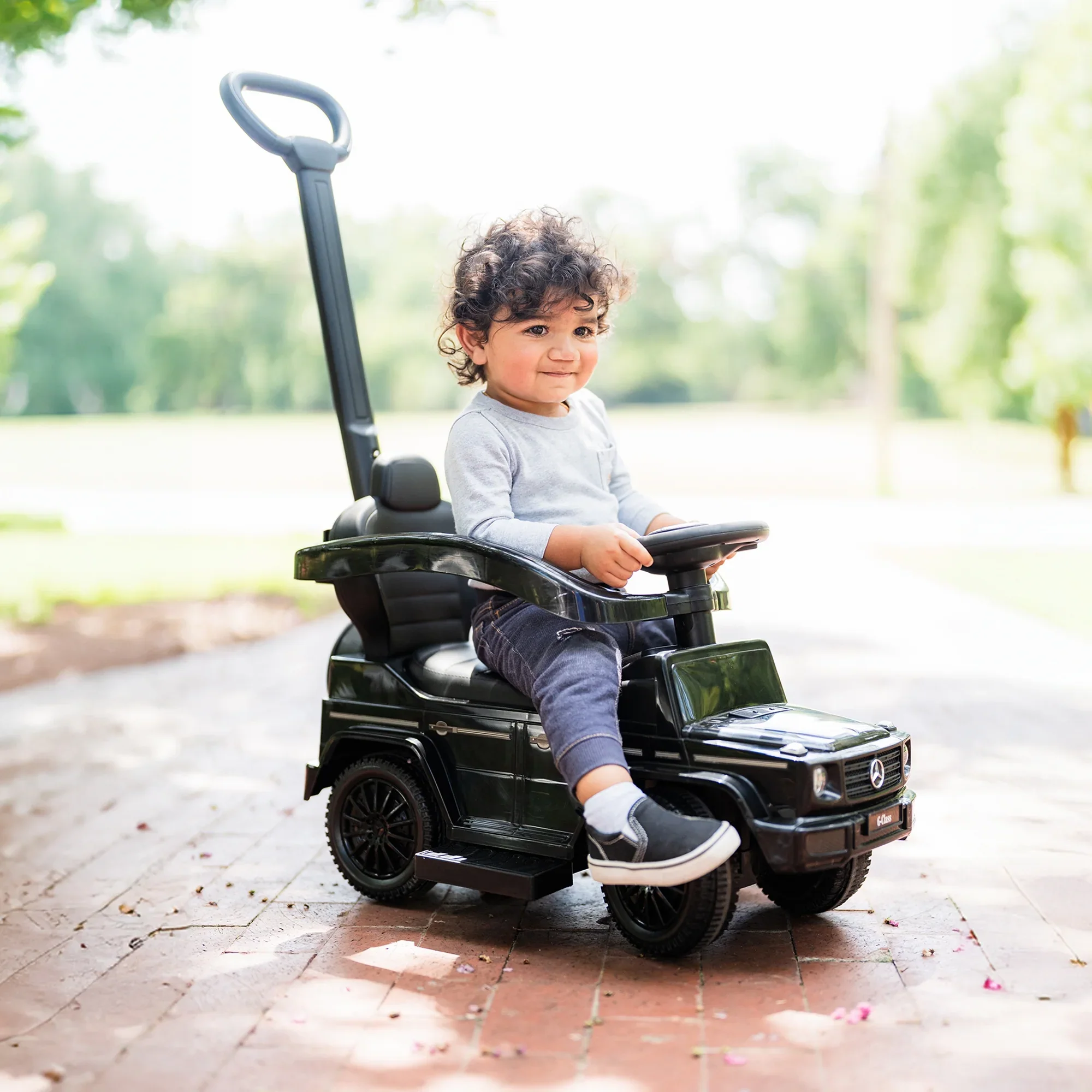 Little Kid's Mercedes G-Wagon Push Car 3 In 1, Best Ride On Cars - Image 2