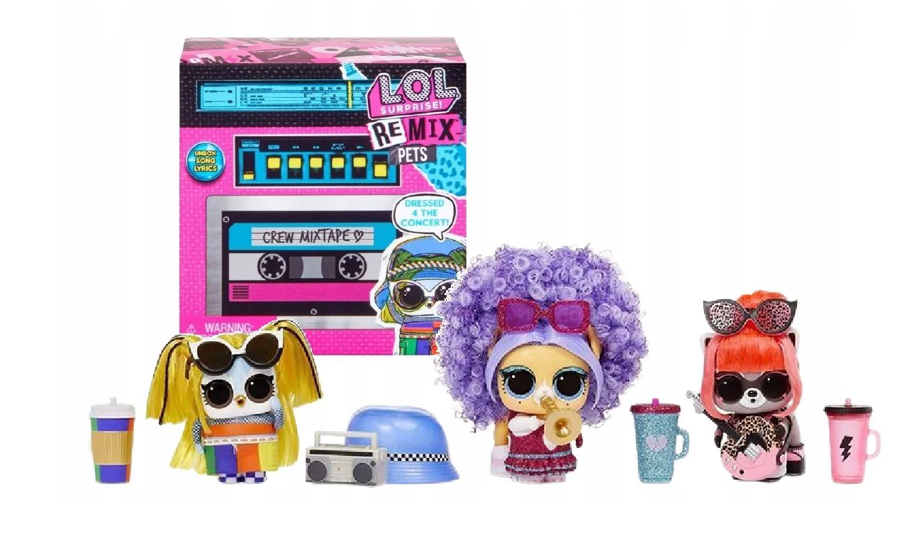 LOL Surprise Remix Pets 9 Surprises, Real Hair Includes Music Cassette Tape with Surprise Song Lyrics, Accessories, Dolls - Image 3
