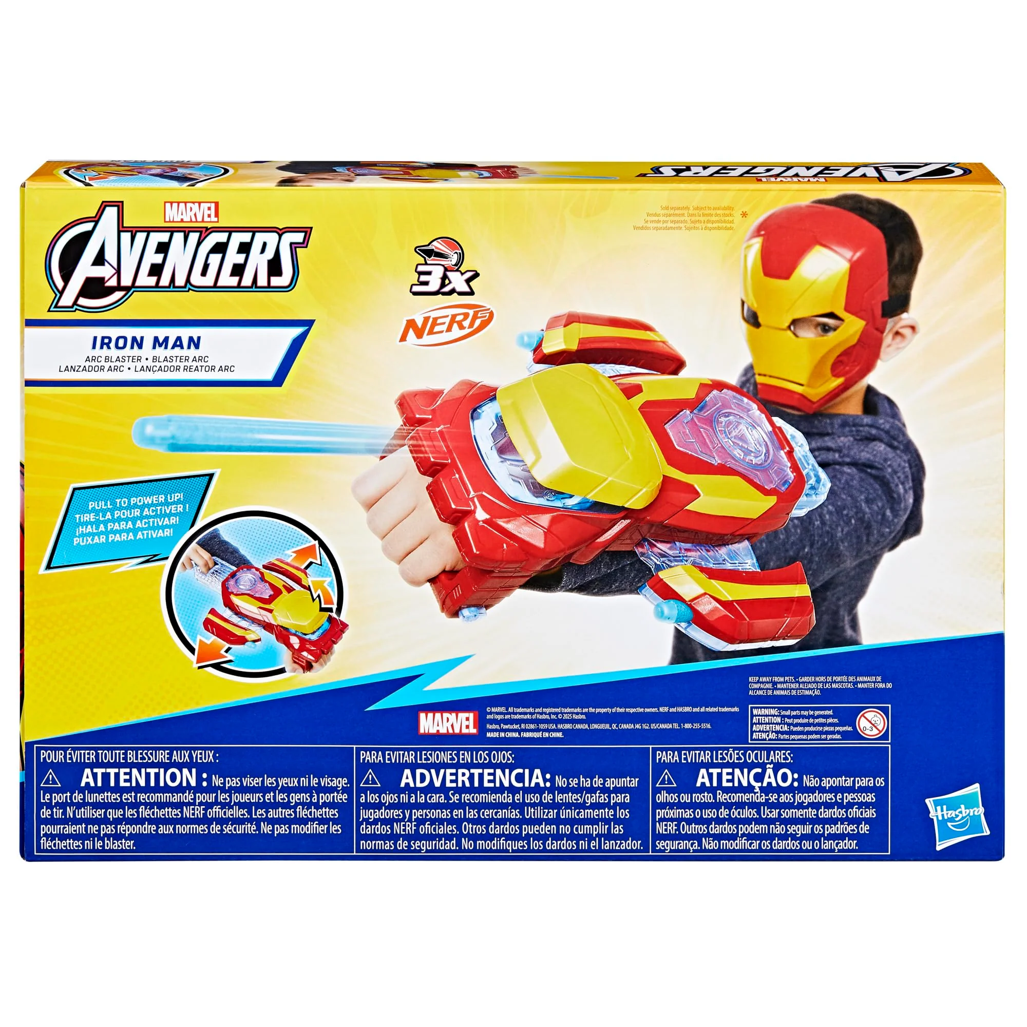 Marvel Avengers Iron Man Arc Blaster Roleplay Toy with 3 NERF Darts, Super Hero Toys for Kids Ages 5+ - Image 14