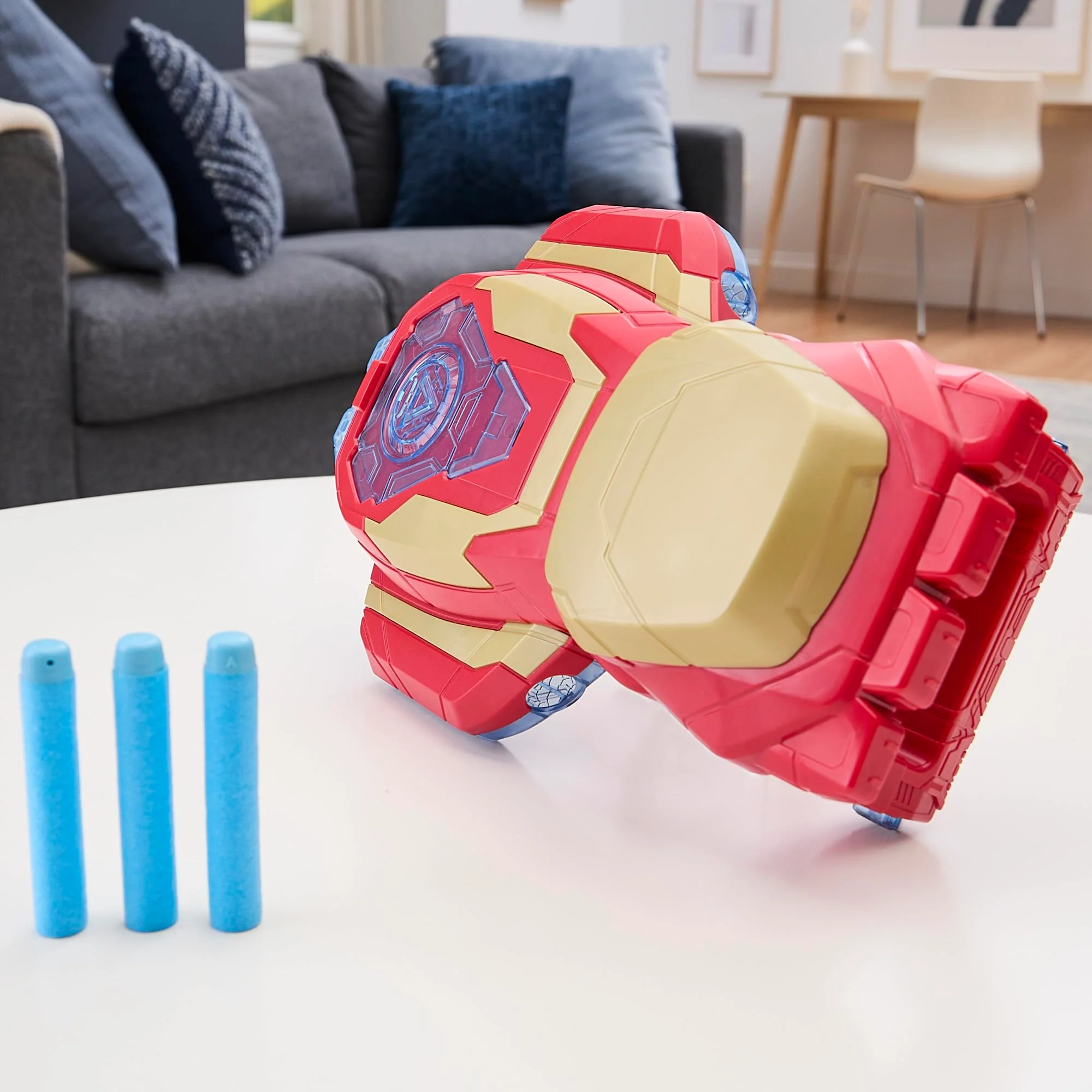 Marvel Avengers Iron Man Arc Blaster Roleplay Toy with 3 NERF Darts, Super Hero Toys for Kids Ages 5+ - Image 9